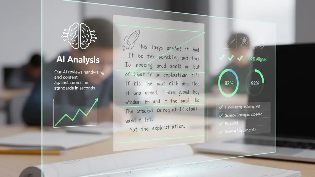 AI analysing student writing against curriculum standards