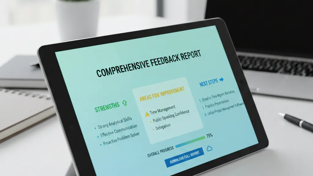 Detailed curriculum-aligned feedback report