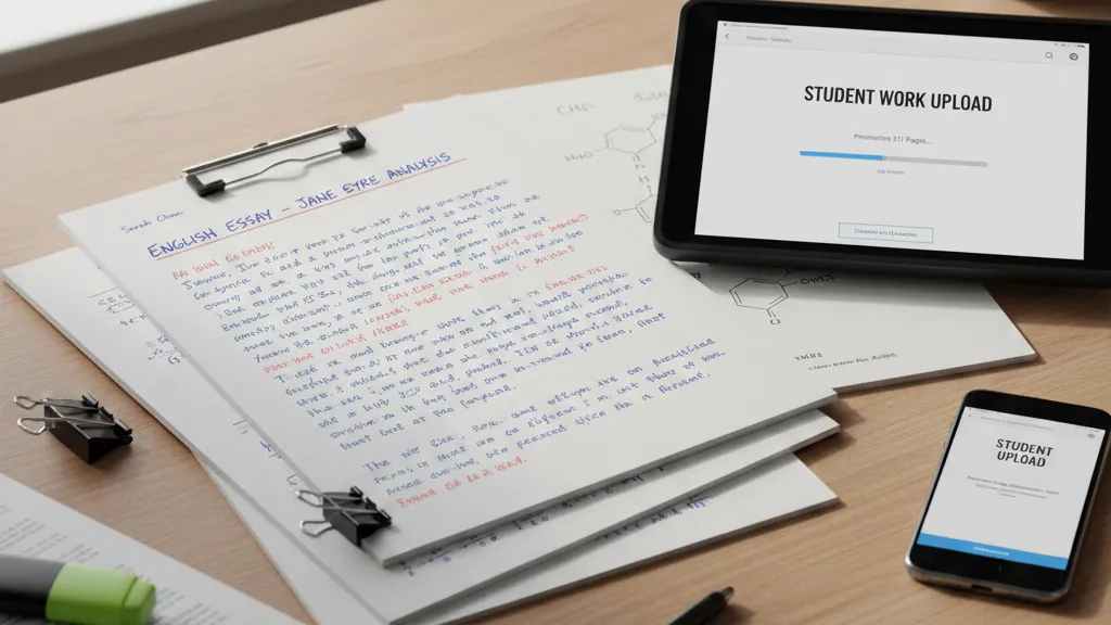 Upload student work to ReMarkAble AI